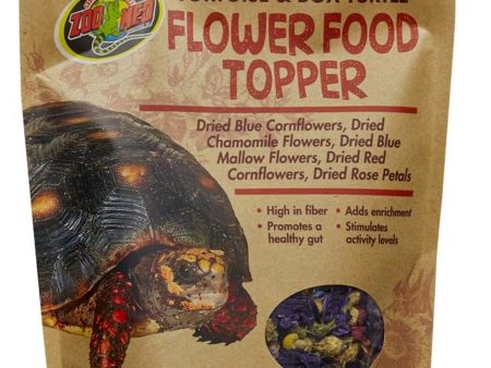 Zoo Med Tortoise & Box Turtle Flower Food Topper 1ea 1.4 oz Discount