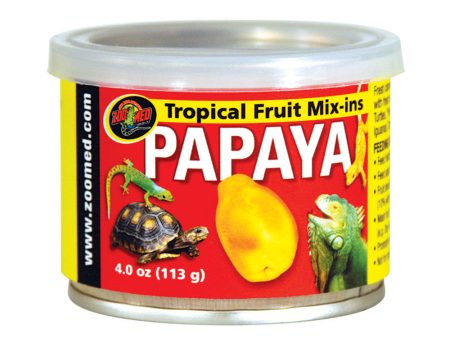 Zoo Med Fruit Mix-Ins Papaya Reptile Wet Food 1ea 3.4 oz For Discount