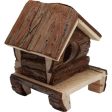 A E Cages Nibbles Log Cabin Small Animal Hut Deluxe Brown; 1ea-6In X 4.5In X 4.5 in For Discount