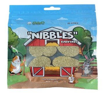 A and E Cages Barnyard Nibbles Hay Chew Small Animal Bites Heart 4pc For Discount