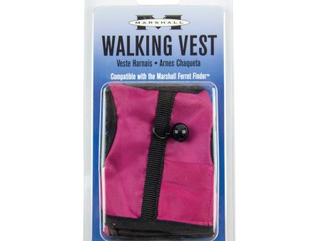 Marshall Pet Products Ferret Finder Walking Vest Maroon 1ea MD Online now