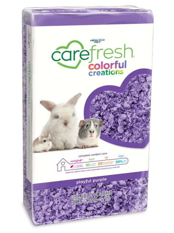 CareFRESH Colorful Creations Small Animal Bedding Playful Purple 1ea 23 l For Cheap