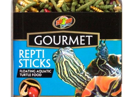 Zoo Med Gourmet Reptisticks Floating Aquatic Turtle Dry Food 1ea 4.5 oz For Discount