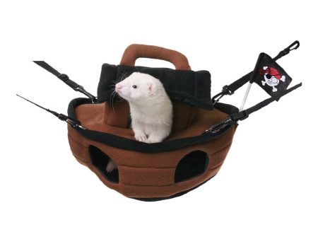 Marshall Pet Products Ferrets Pirate Ship Brown 1ea on Sale