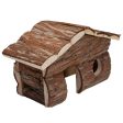 A E Cages Nibbles Log Cabin Small Animal Hut Brown; 1ea-MD Online now