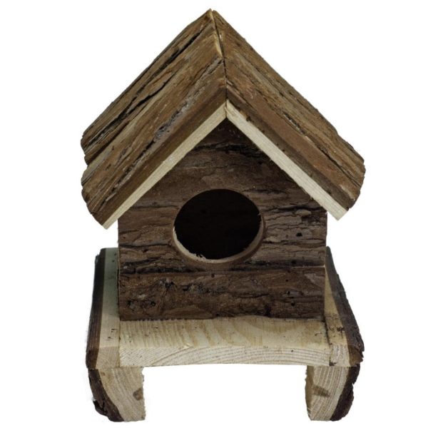 A E Cages Nibbles Log Cabin Small Animal Hut Deluxe Brown; 1ea-6In X 4.5In X 4.5 in For Discount