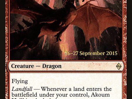 Akoum Hellkite [Battle for Zendikar Prerelease Promos] For Cheap