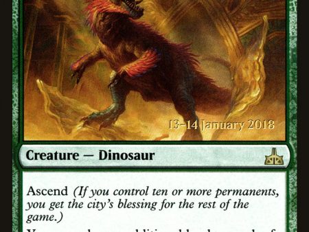 Wayward Swordtooth [Rivals of Ixalan Prerelease Promos] Hot on Sale