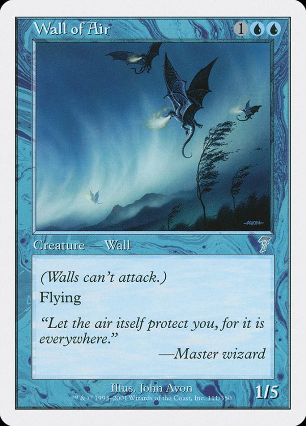 Wall of Air [Seventh Edition] For Cheap