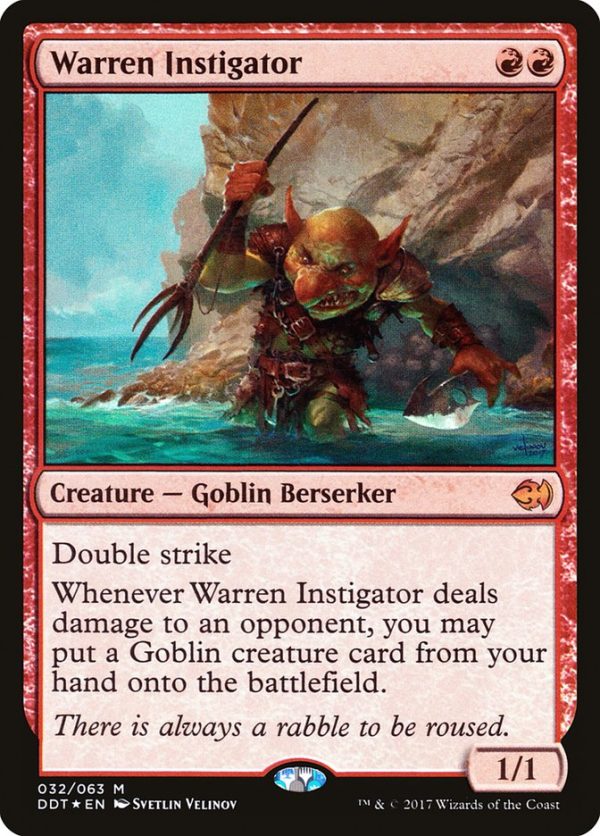 Warren Instigator [Duel Decks: Merfolk vs. Goblins] Online Sale