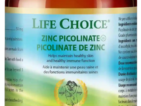 Life Choice Zinc Picolinate 50mg (90 VegCaps) Cheap